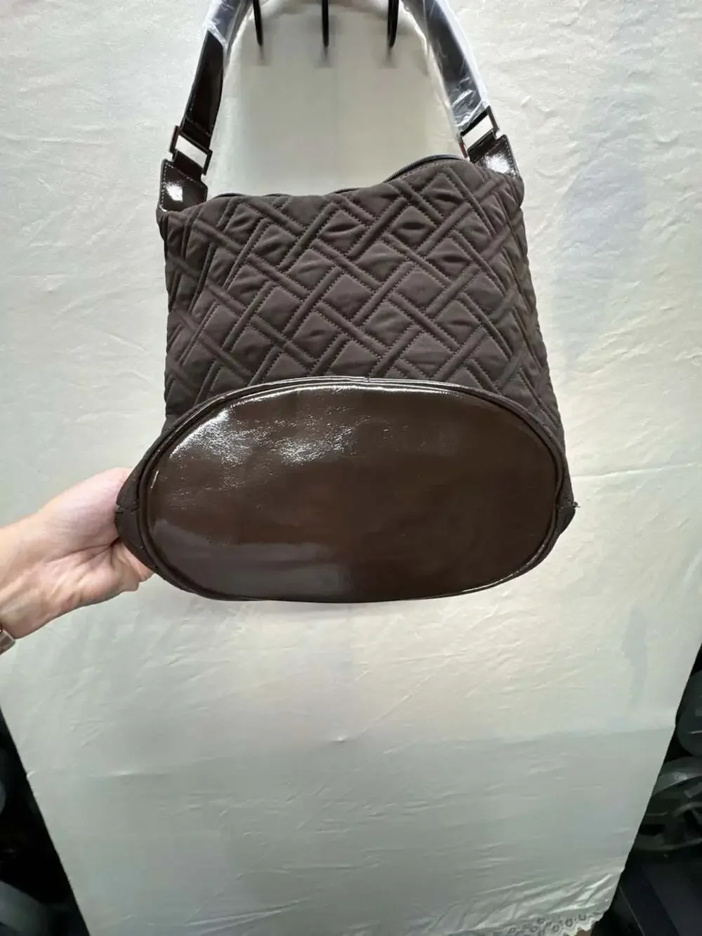 Vera Bradley Piper Hobo Quilted Shoulder Bag in Brown